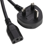 Power Cord UK Plug to IEC Cable (Cavitation & Hydro Facial Beauty Machines) C13 1m/1.5m/1.8m/2m/3m Lot