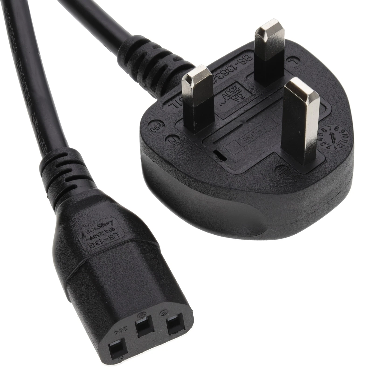 Power Cord UK Plug to IEC Cable (Cavitation & Hydro Facial Beauty Mach ...