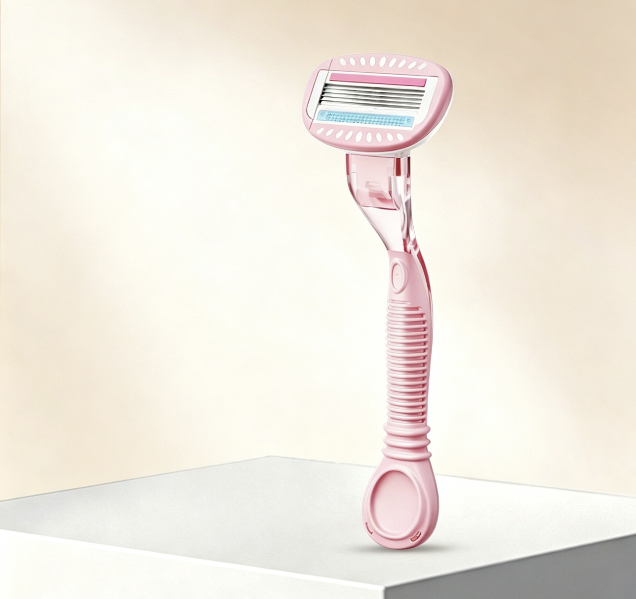 Premium 5-Layer Womens Razor | Smooth Painless Body Hair Remover with Lubricating Strip, Reusable Shaver for Legs, Armpits, Bikini Line, Sensitive Skin Friendly