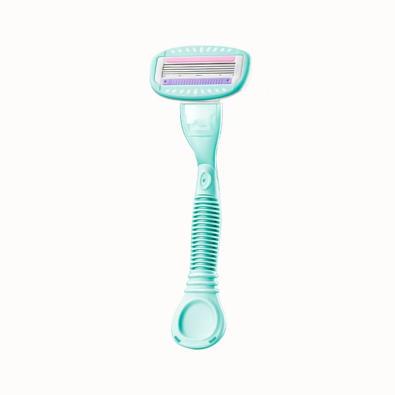 Premium 5-Layer Womens Razor | Smooth Painless Body Hair Remover with Lubricating Strip, Reusable Shaver for Legs, Armpits, Bikini Line, Sensitive Skin Friendly