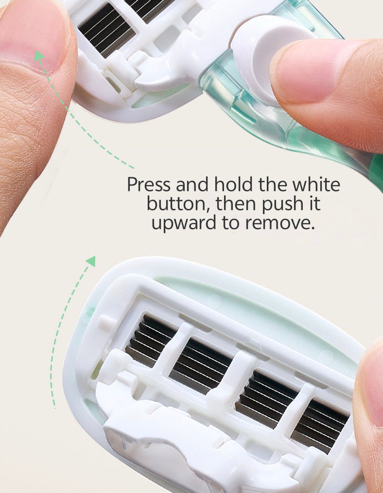 Premium 5-Layer Womens Razor | Smooth Painless Body Hair Remover with Lubricating Strip, Reusable Shaver for Legs, Armpits, Bikini Line, Sensitive Skin Friendly