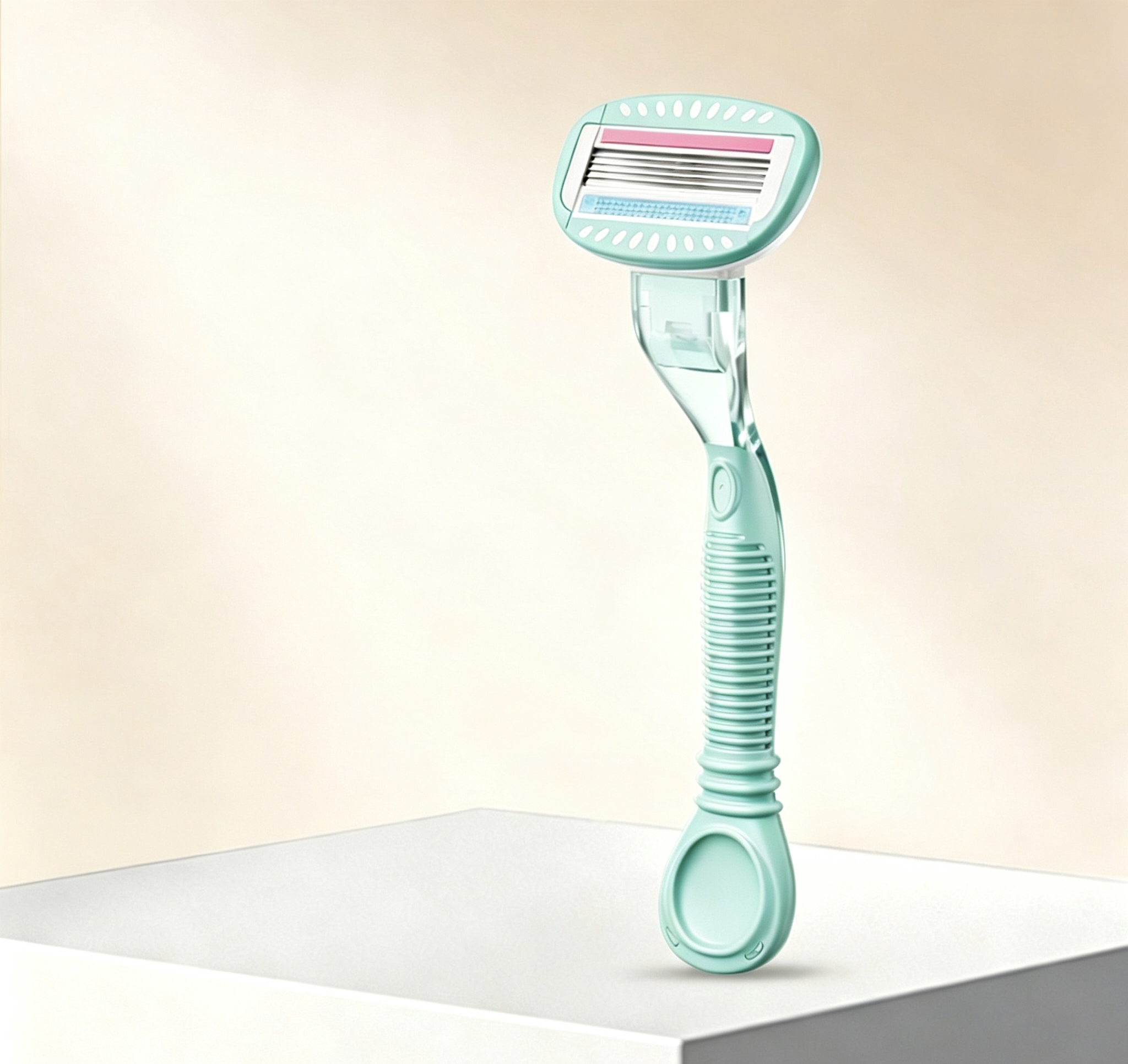 Premium 5-Layer Womens Razor | Smooth Painless Body Hair Remover with Lubricating Strip, Reusable Shaver for Legs, Armpits, Bikini Line, Sensitive Skin Friendly