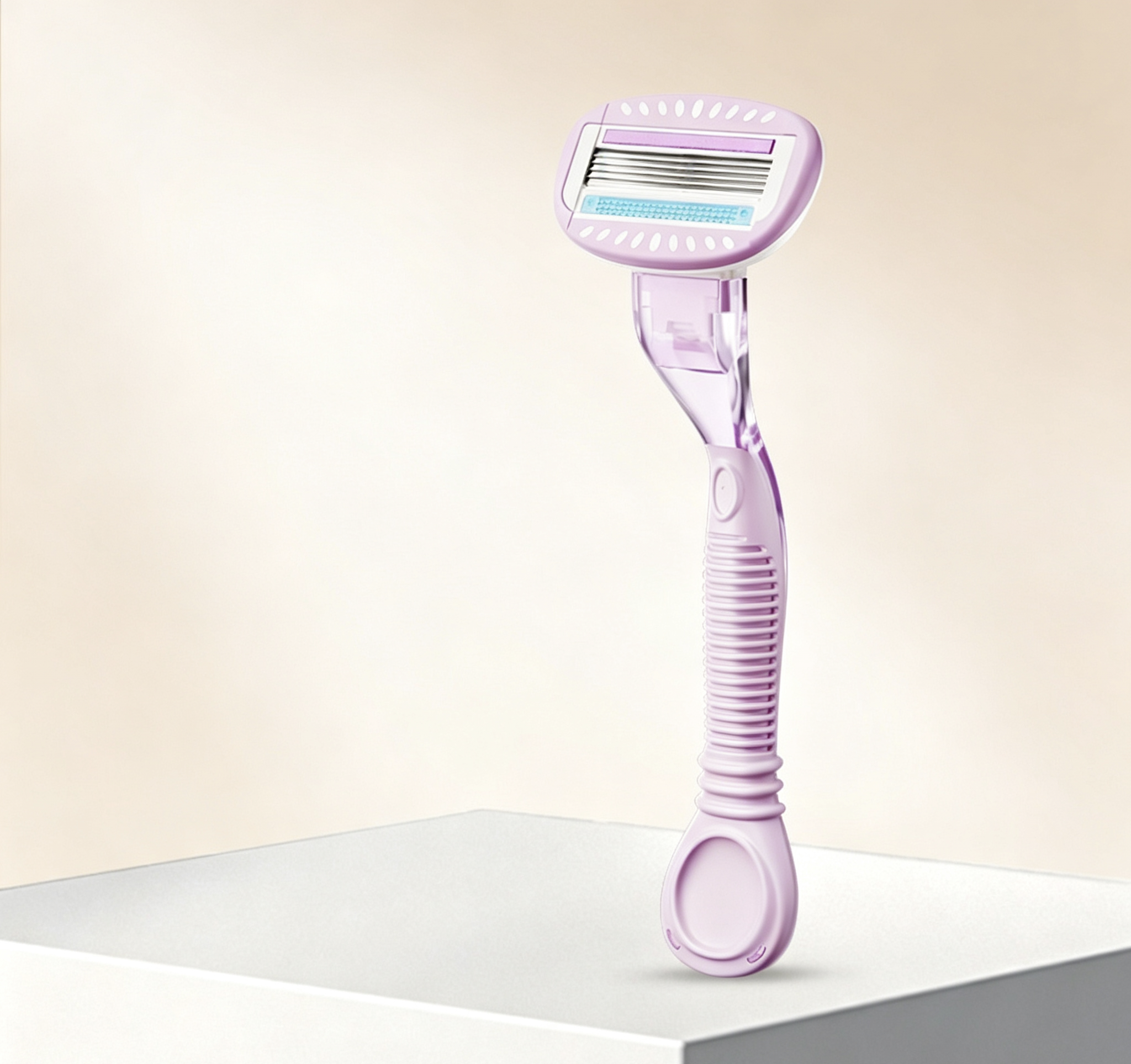 Premium 5-Layer Womens Razor | Smooth Painless Body Hair Remover with Lubricating Strip, Reusable Shaver for Legs, Armpits, Bikini Line, Sensitive Skin Friendly